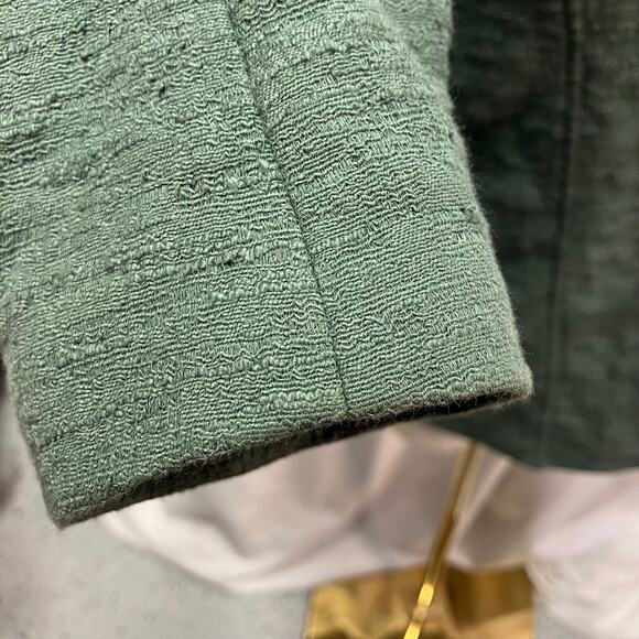 Vince Green Moto Jacket Womens XS Lightweight Full Zip Pockets Textured‎ - Picture 8 of 16